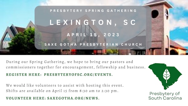 Presbytery Spring Gathering 4 23